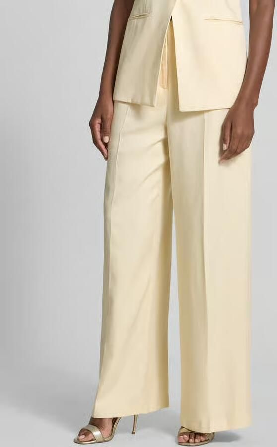 Jake*s Cocktail wide fit stoffen broek met persplooien - Foto 3