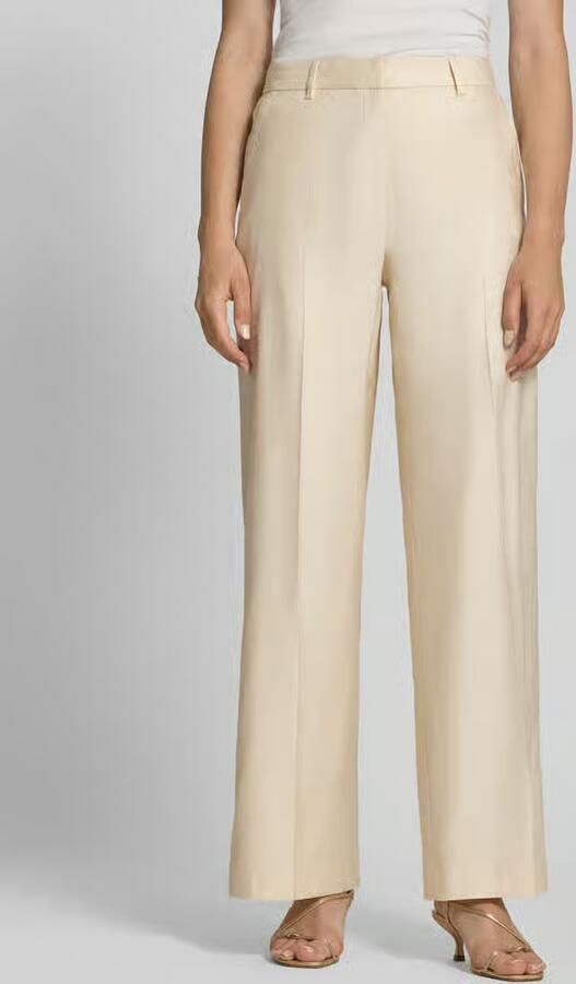 Jake*s Cocktail wide fit stoffen broek van linnenmix - Foto 3