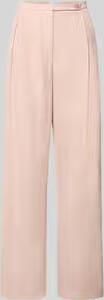 Jake*s Collection Bandplooibroek van viscosemix met knoopsluiting