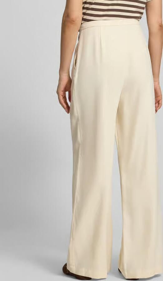 Jake*s Collection Bandplooibroek van viscosemix met knoopsluiting - Foto 3