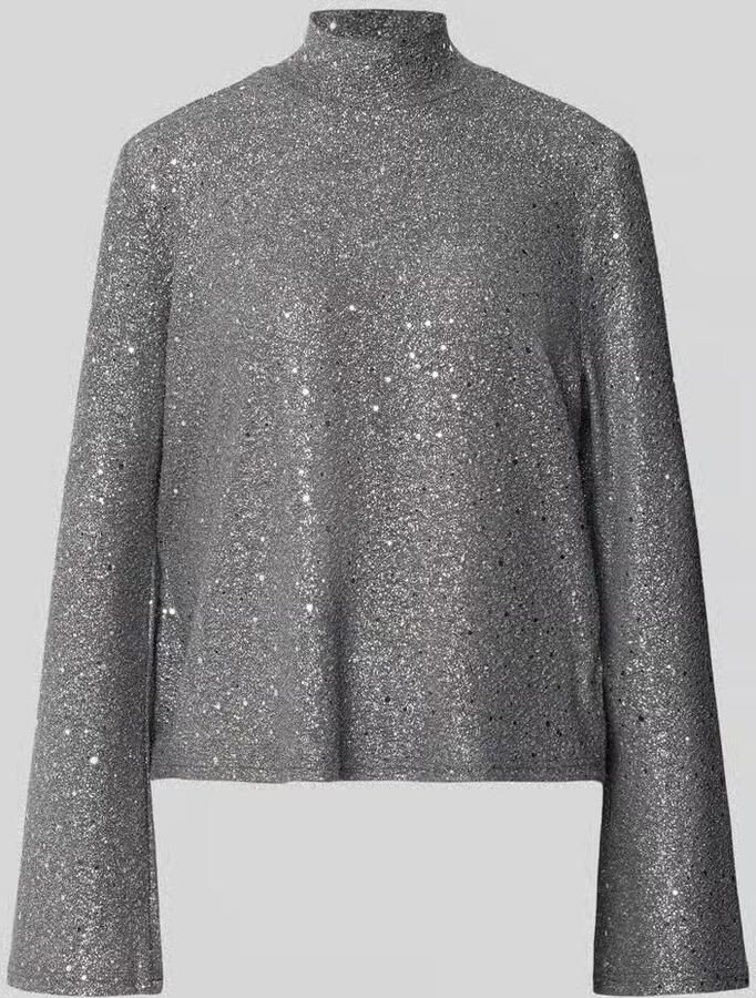 Jake*s Collection Regular fit blouse met lange mouwen met glanzende look