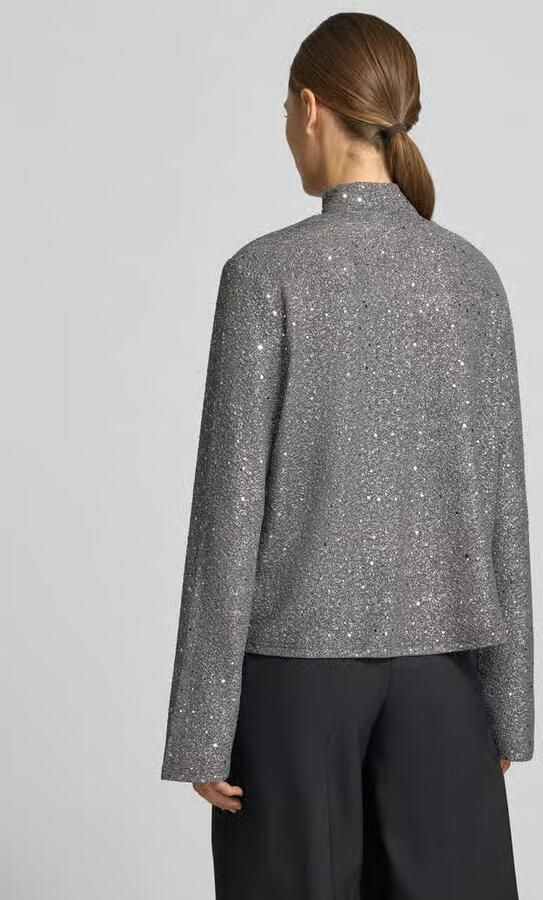 Jake*s Collection Regular fit blouse met lange mouwen met glanzende look - Foto 2