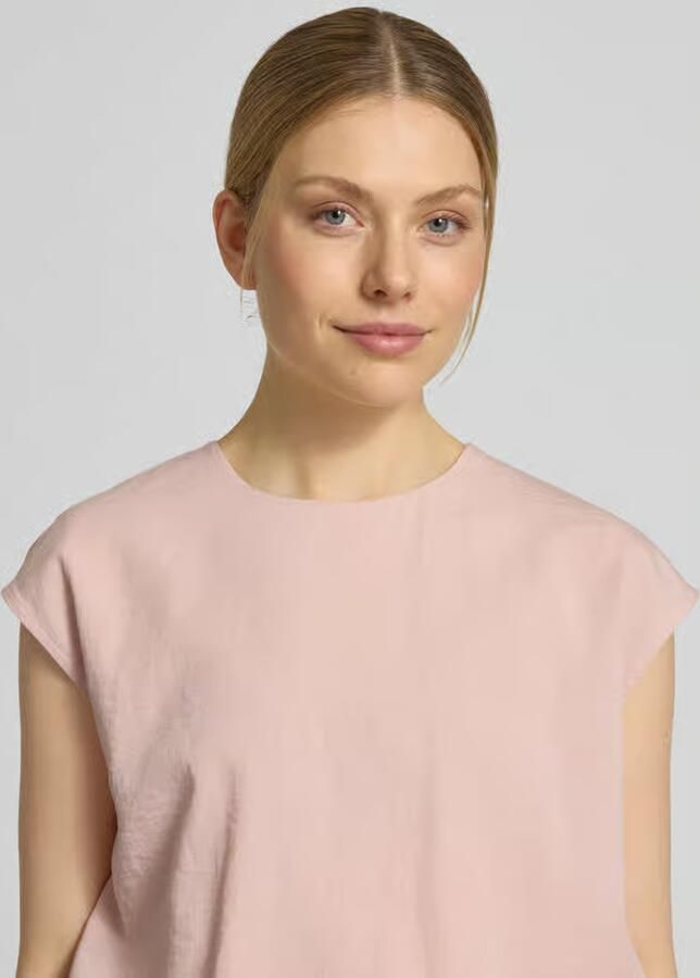 Jake*s Collection Blouse met ronde hals en kapmouwen