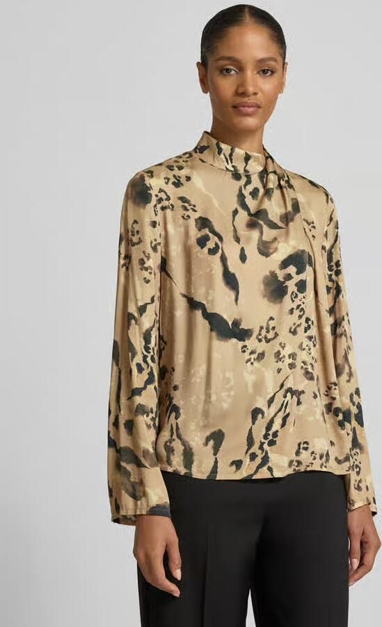 Jake*s Collection Blouse van viscose met opstaande kraag - Foto 2