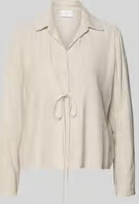 Jake*s Collection Blouse van viscosemix met strikdetail