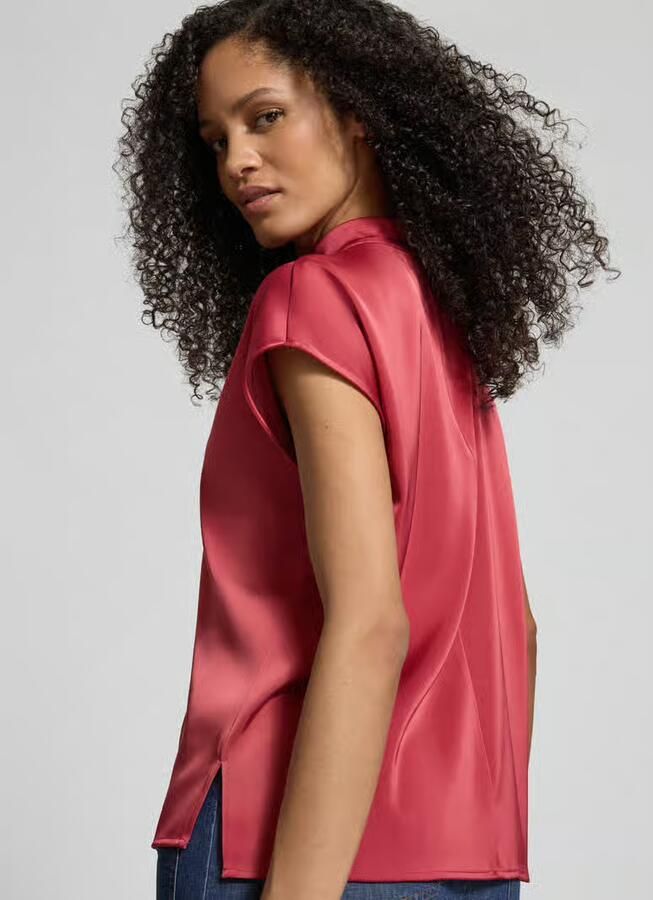 Jake*s Collection Blousenshirt met opstaande kraag