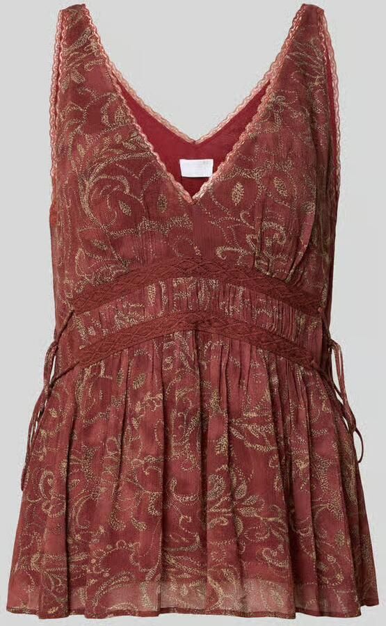 Jake*s Collection Blousetop met V-hals en met kant - Foto 2