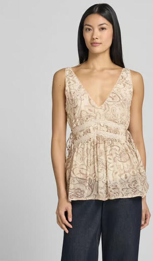 Jake*s Collection Blousetop met V-hals en met kant - Foto 2