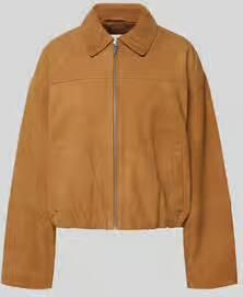Jake*s Collection Bomberjack van velours met steekzakken