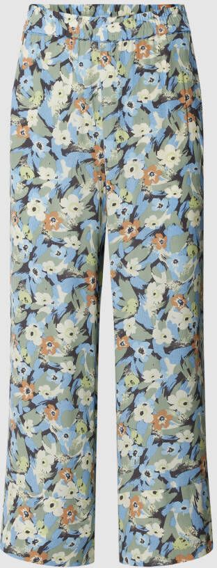 Jake*s Collection Broek met all-over bloemenmotief