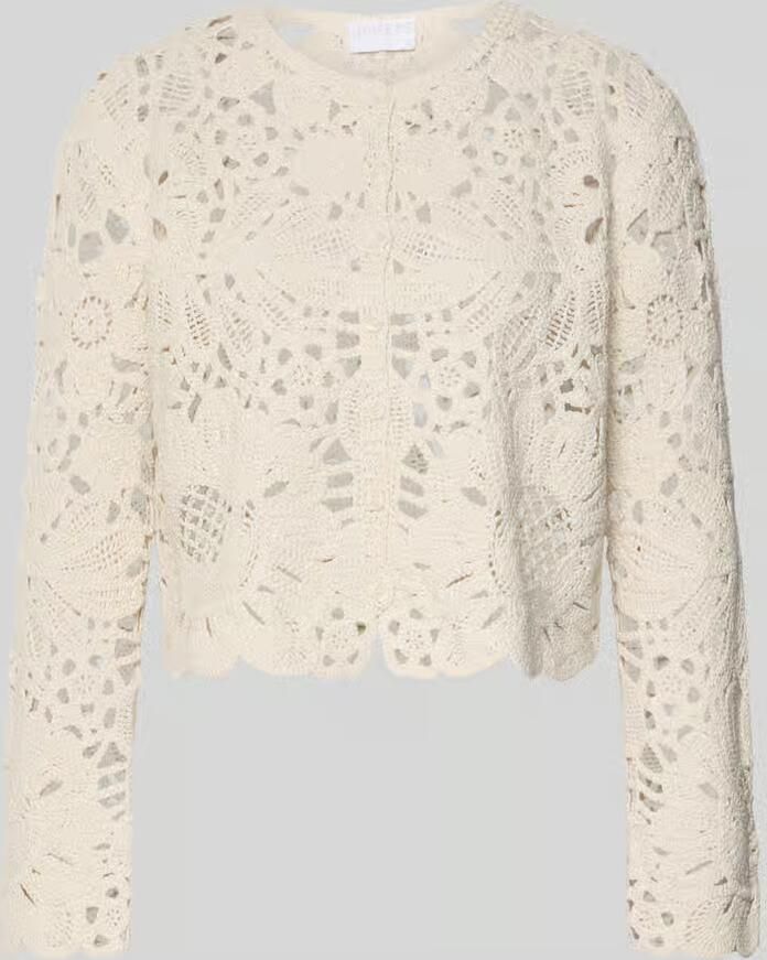 Jake*s Collection Cardigan van gehaakt kant met ronde hals - Foto 3