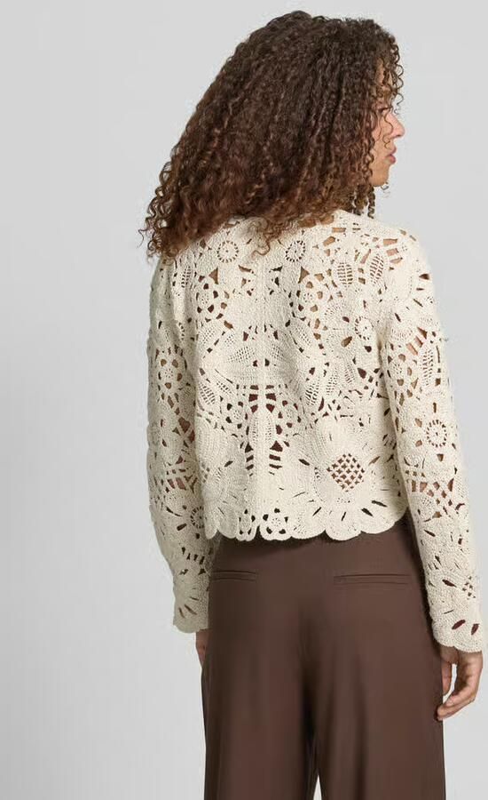 Jake*s Collection Cardigan van gehaakt kant met ronde hals - Foto 4