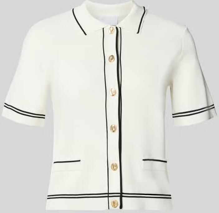 Jake*s Collection Cardigan van viscosemix met 1 2-mouwen