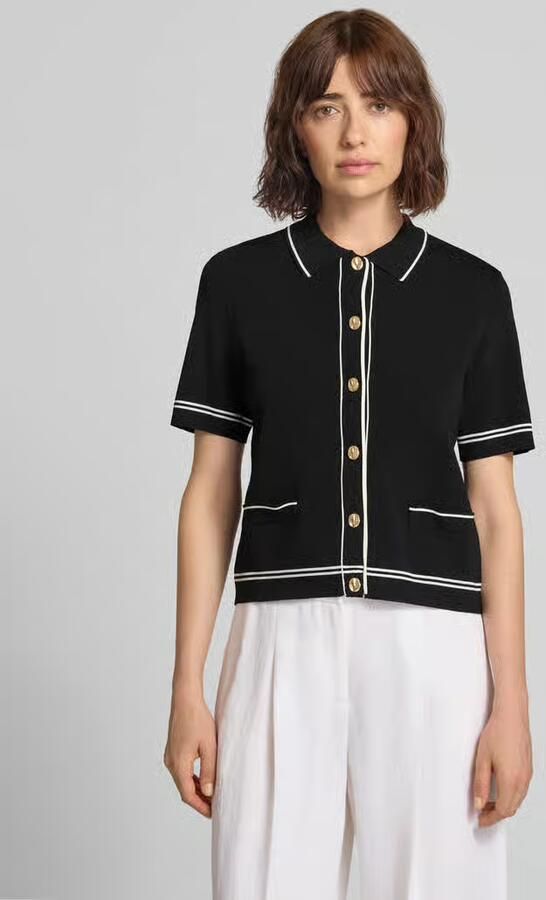 Jake*s Collection Cardigan van viscosemix met 1 2-mouwen - Foto 2
