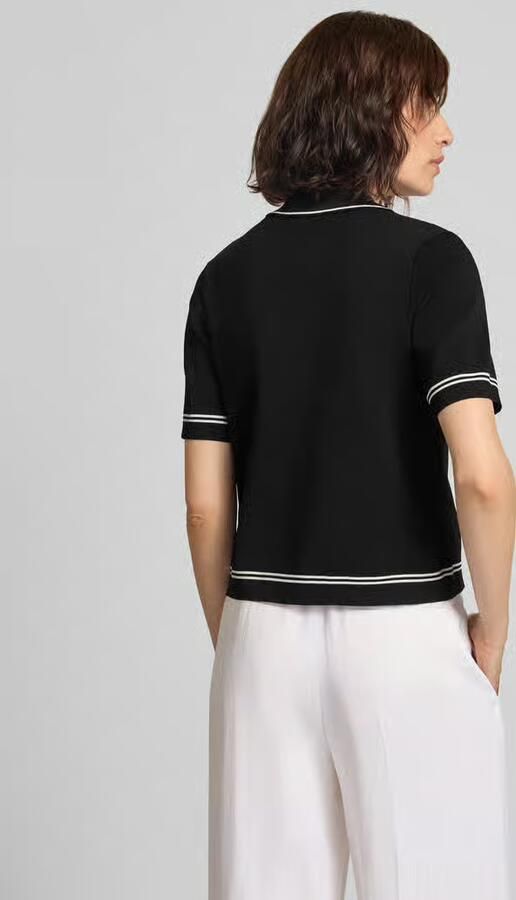 Jake*s Collection Cardigan van viscosemix met 1 2-mouwen - Foto 3