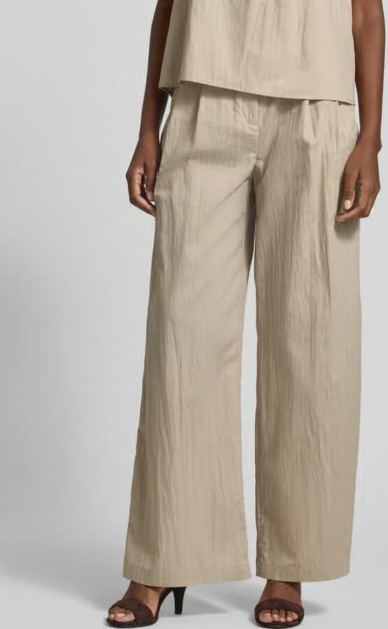 Jake*s Collection chino met knoopsluiting en draperieën - Foto 2