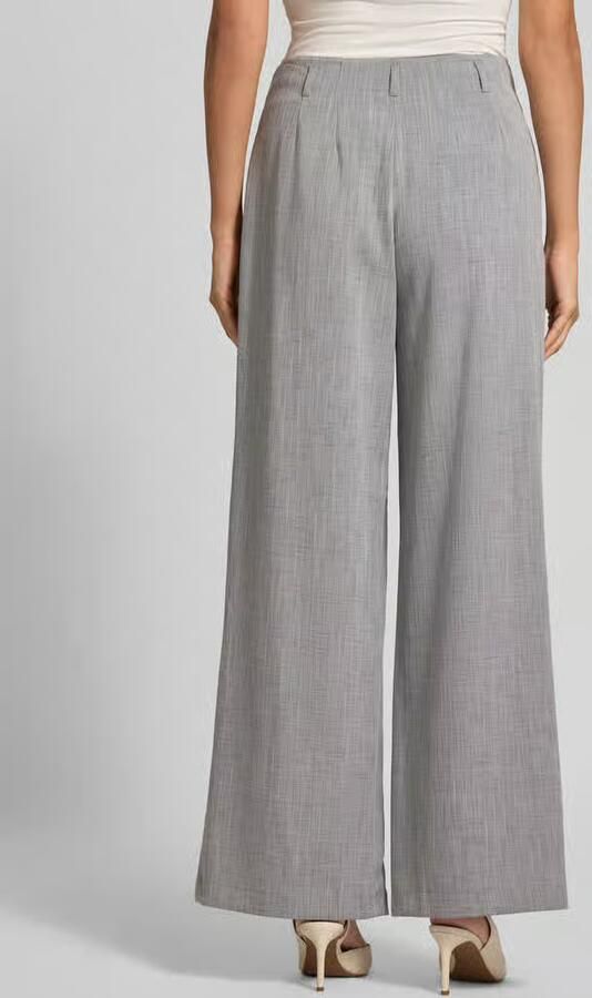 Jake*s Collection Fijn gestructureerde Wide leg broek