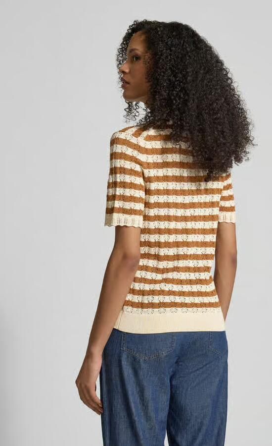 Jake*s Collection Gebreid shirt met polokraag en knoopsluiting - Foto 3