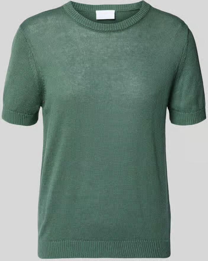 Jake*s Collection Gebreid shirt van linnenmix met ronde halsuitsnijding - Foto 2
