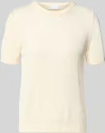 Jake*s Collection Gebreid shirt van linnenmix met ronde halsuitsnijding