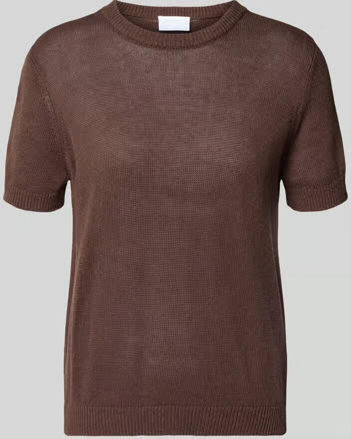 Jake*s Collection Gebreid shirt van linnenmix met ronde halsuitsnijding - Foto 2