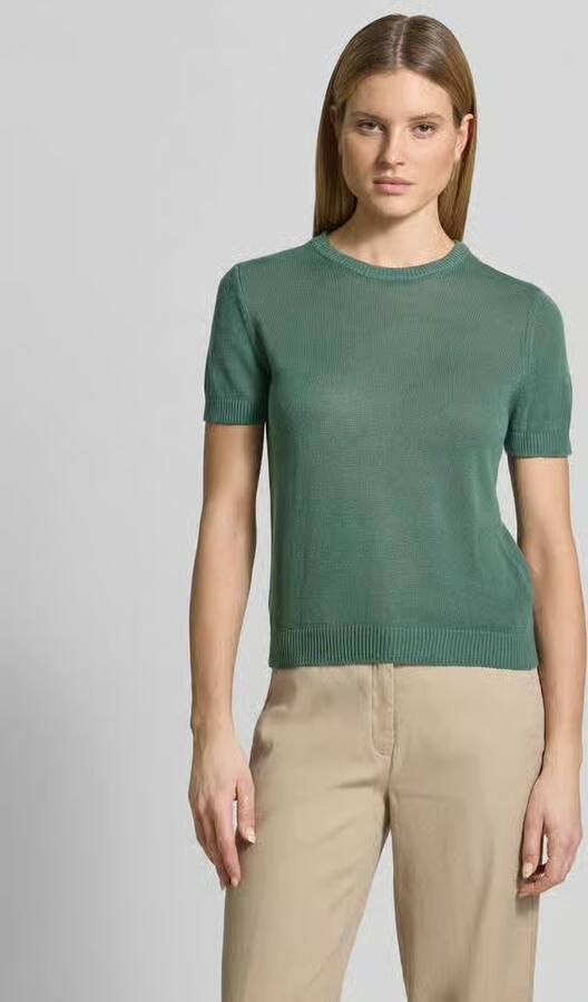 Jake*s Collection Gebreid shirt van linnenmix met ronde halsuitsnijding - Foto 4