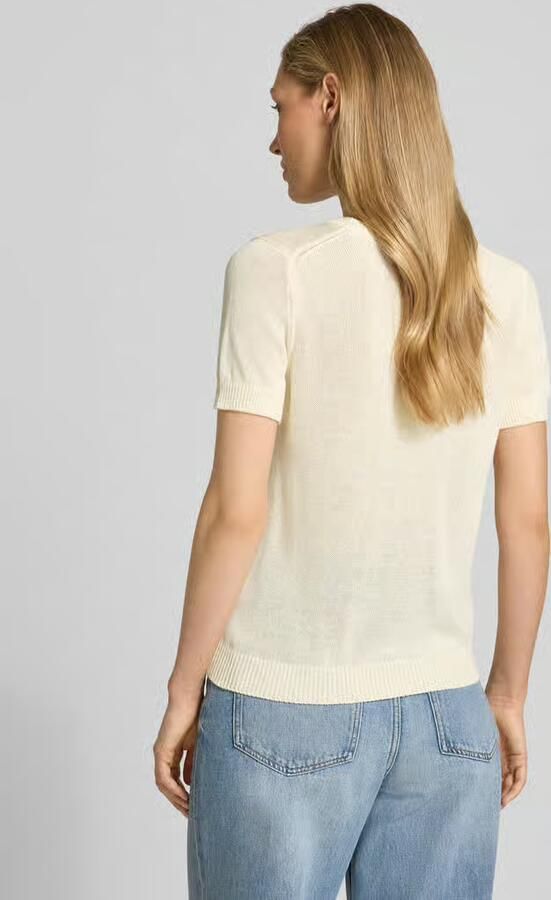 Jake*s Collection Gebreid shirt van linnenmix met ronde halsuitsnijding - Foto 2