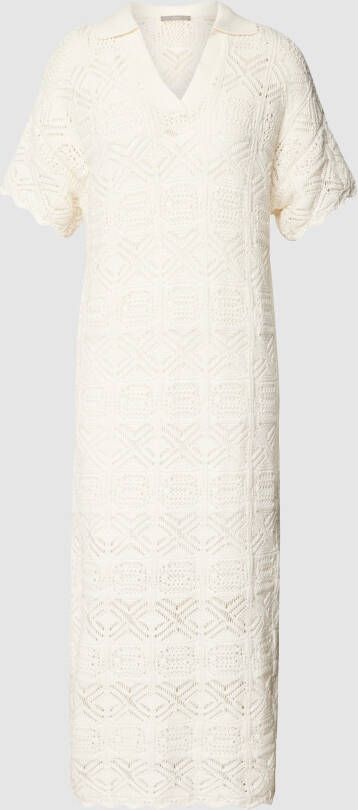 Jake*s Collection Gebreide jurk met V-hals