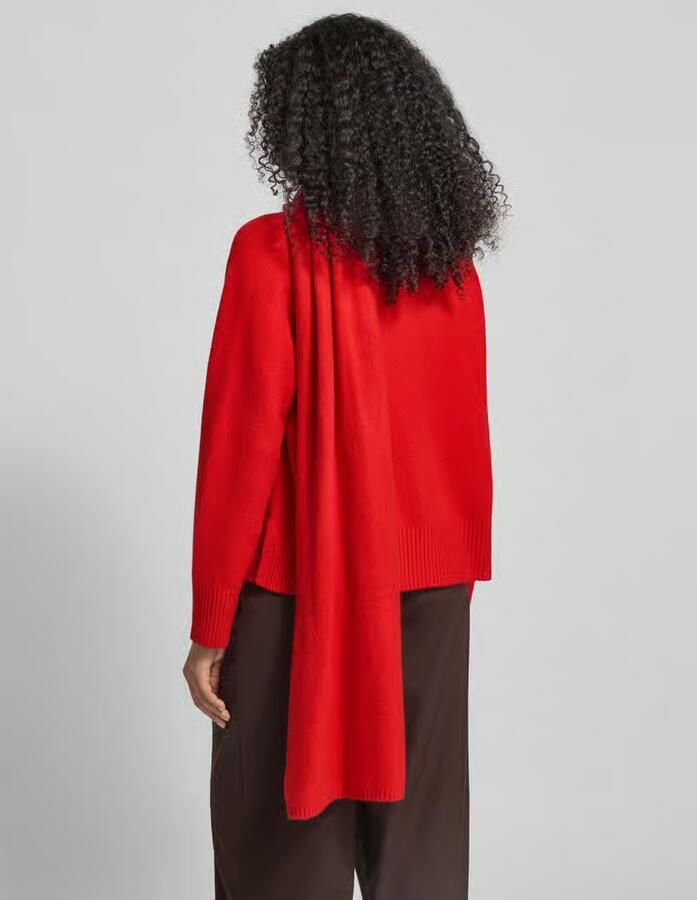 Jake*s Collection Gebreide pullover met sjaal