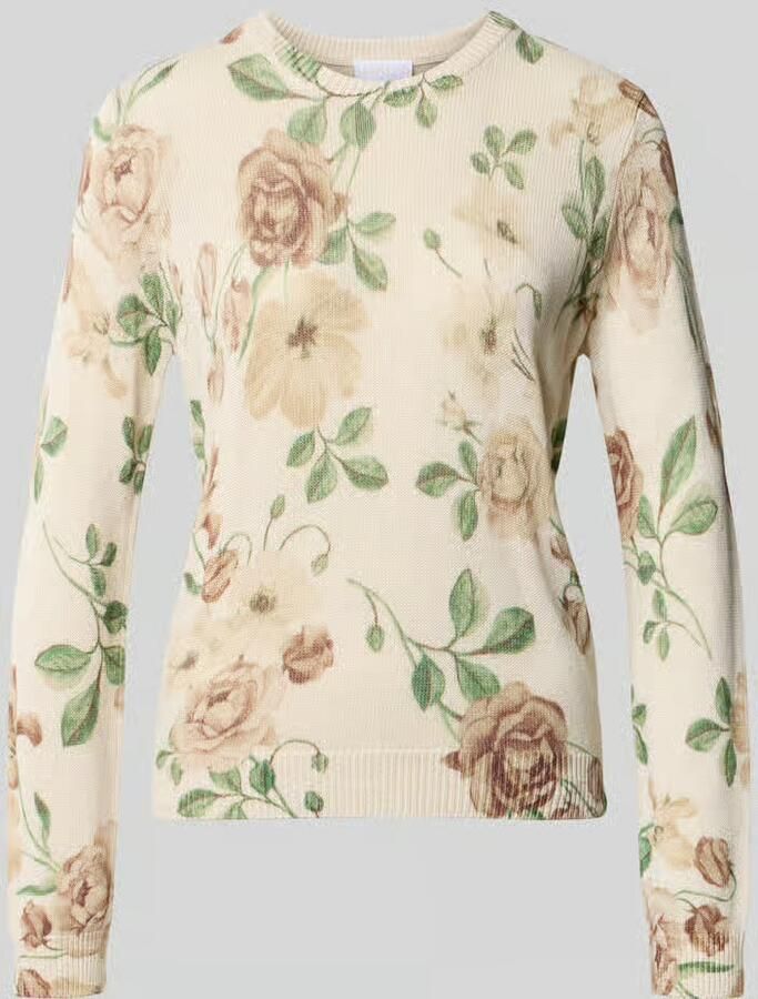Jake*s Collection Gebreide pullover van linnenmix met viscose