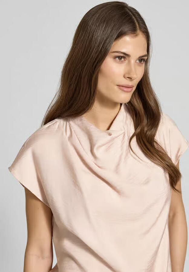 Jake*s Collection Gedrapeerde blousetop van modalmix