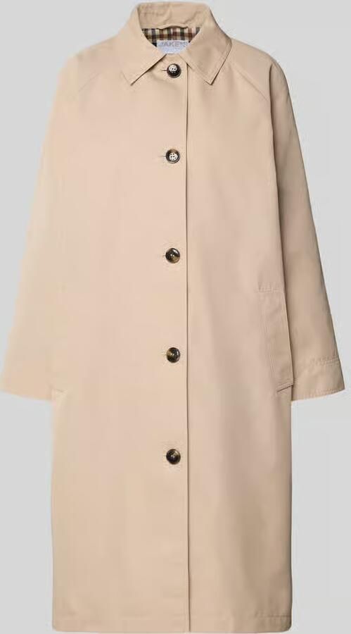 Jake*s Collection Getailleerd Trenchcoat met motief binnenkant - Foto 2