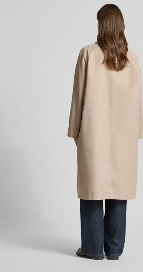 Jake*s Collection Getailleerd Trenchcoat met motief binnenkant