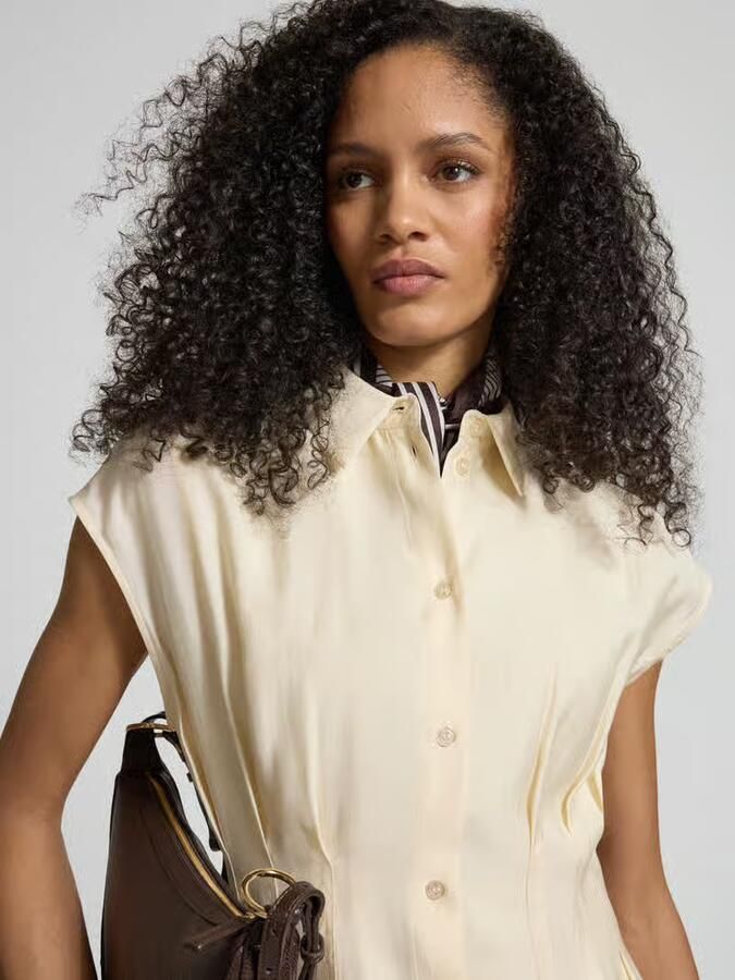 Jake*s Collection Getailleerde blouse van modal-mix