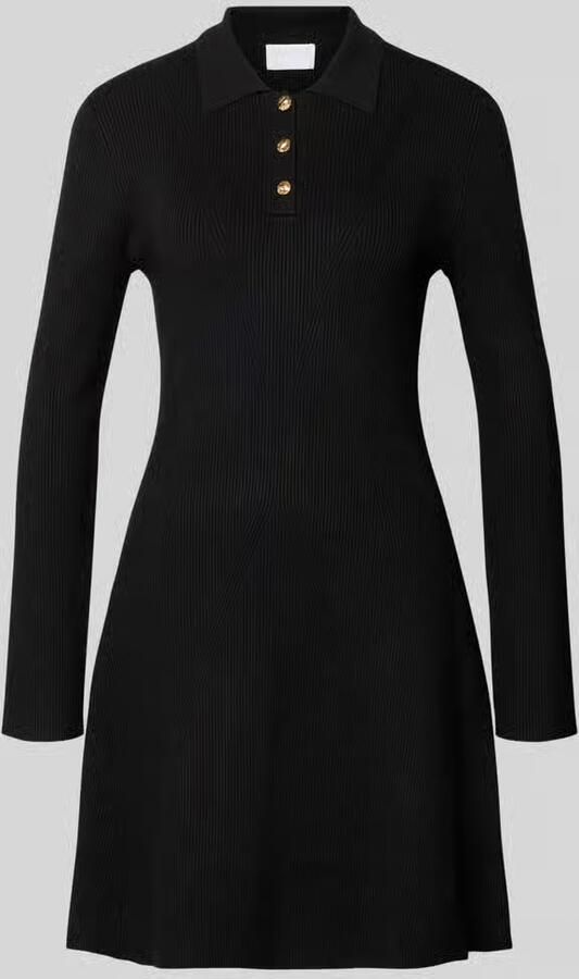 Jake*s Collection Getailleerde tricotjurk van viscosemix