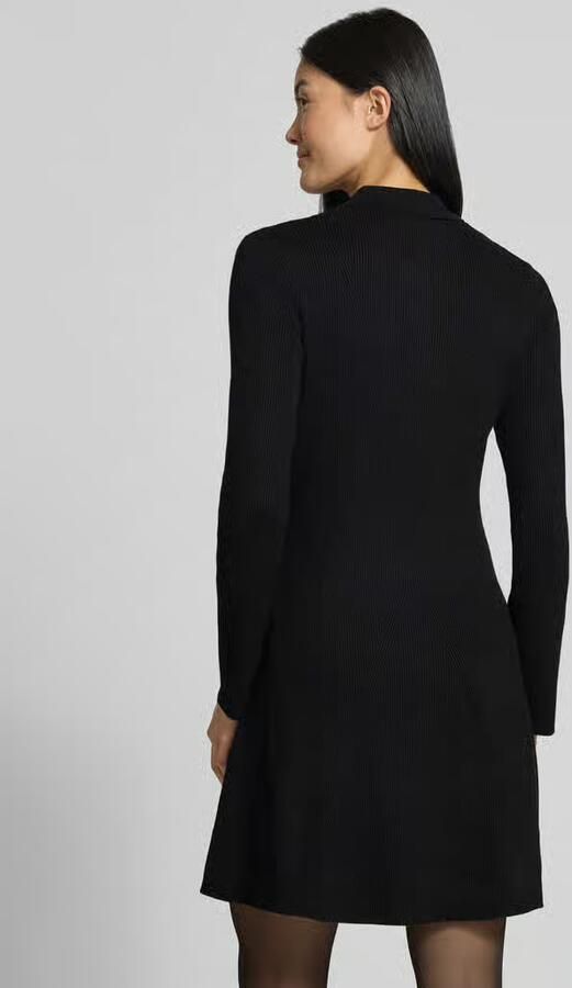 Jake*s Collection Getailleerde tricotjurk van viscosemix - Foto 3