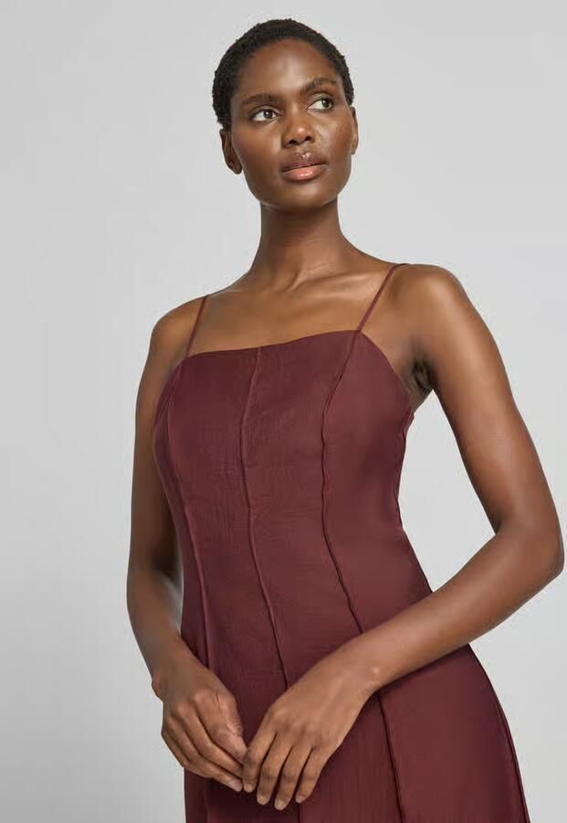 Jake*s Collection Getailleerde vrijetijdsjurk van lyocellmix met wol model 'D076-WaistSlipDr' - Foto 2