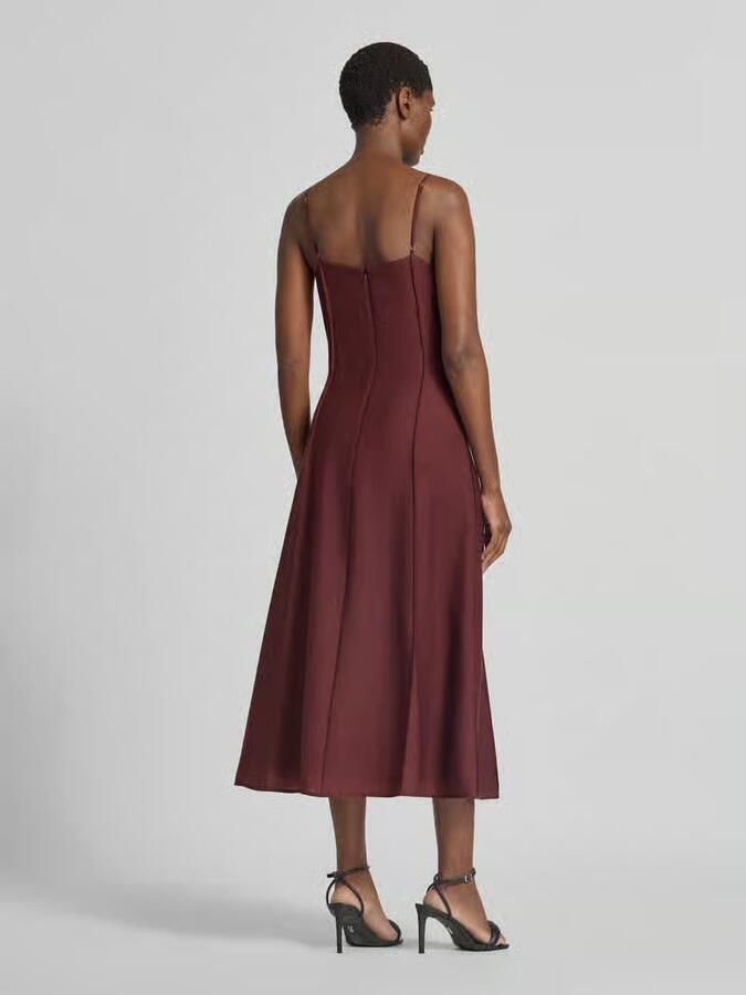 Jake*s Collection Getailleerde vrijetijdsjurk van lyocellmix met wol model 'D076-WaistSlipDr' - Foto 3