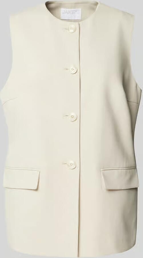 Jake*s Collection Gilet met ronde hals - Foto 2