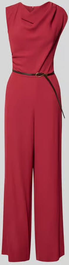 Jake*s Collection Jumpsuit met cascadehals en riem - Foto 2