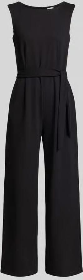 Jake*s Collection Jumpsuit van viscosemix met strikceintuur - Foto 2