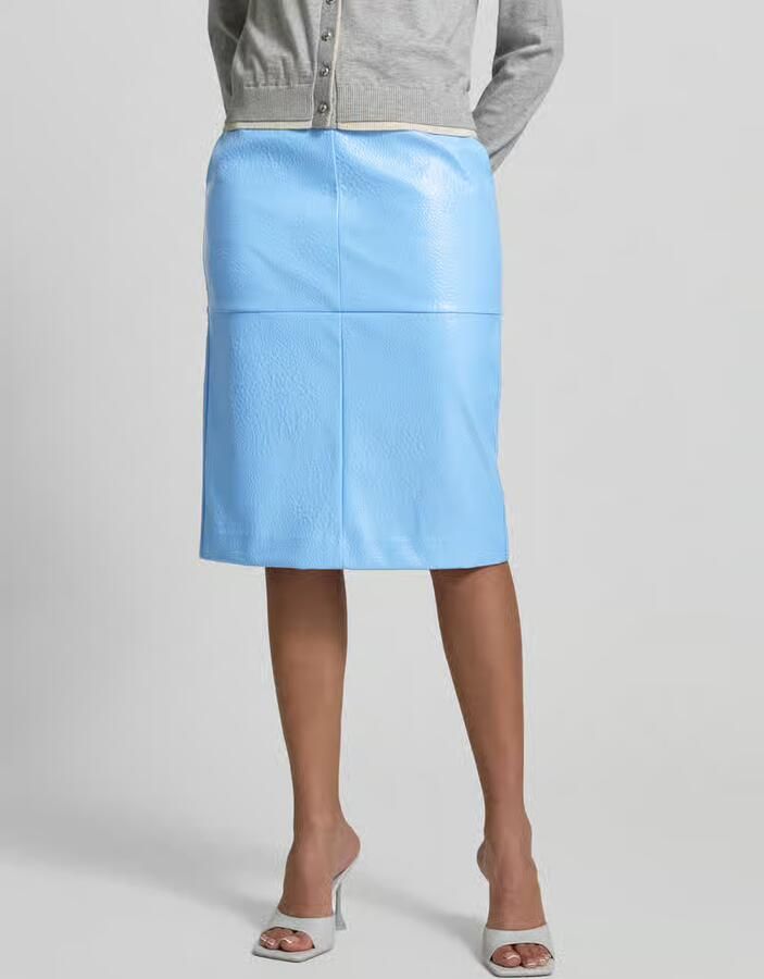 Jake*s Collection Knie-lange rok met naadritssluiting - Foto 2