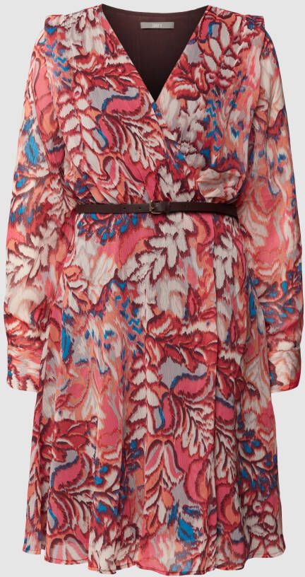 Jake*s Collection Knielange jurk met riem