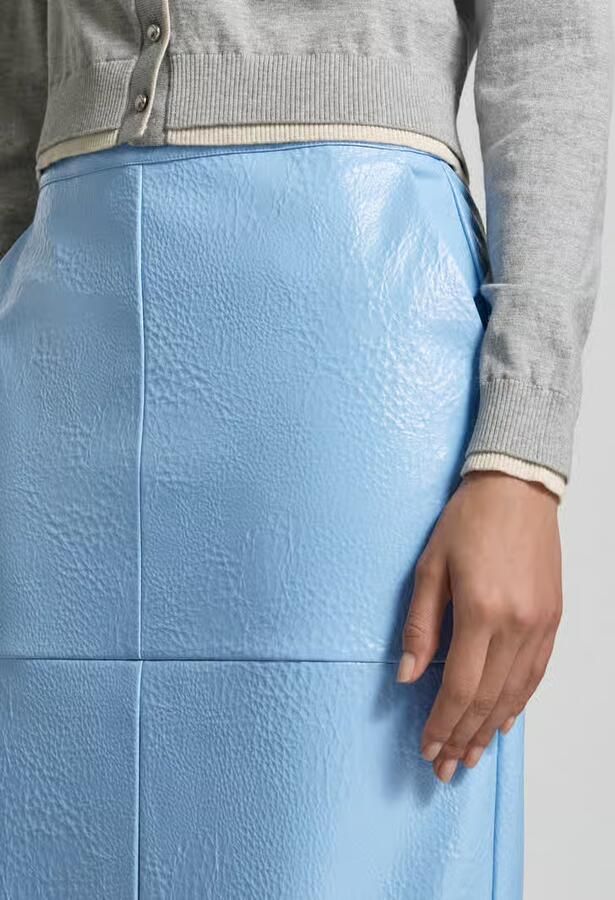 Jake*s Collection Knie-lange rok met naadritssluiting