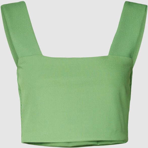 Jake*s Collection Korte top in riblook