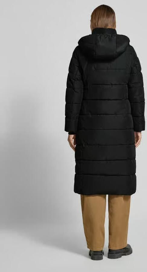 Jake*s Collection Lange gewatteerde jas met tweewegritssluiting