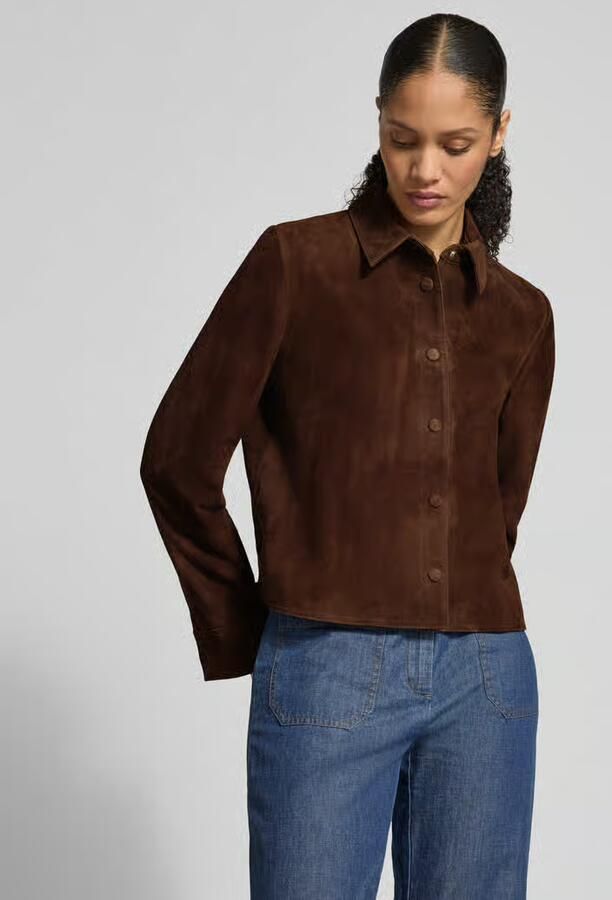 Jake*s Collection Leren jas met knoopsluiting - Foto 3