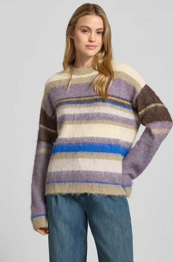 Jake*s Collection Gebreide pullover met extra brede schouders - Foto 2