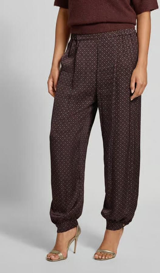 Jake*s Collection loose fit wijdte broek met all-over motief - Foto 2