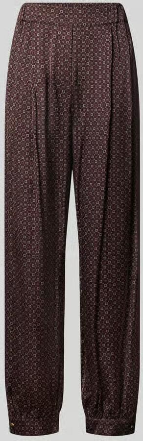Jake*s Collection loose fit wijdte broek met all-over motief - Foto 3